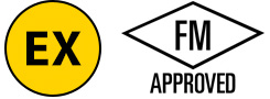 EX and FM Approved logos