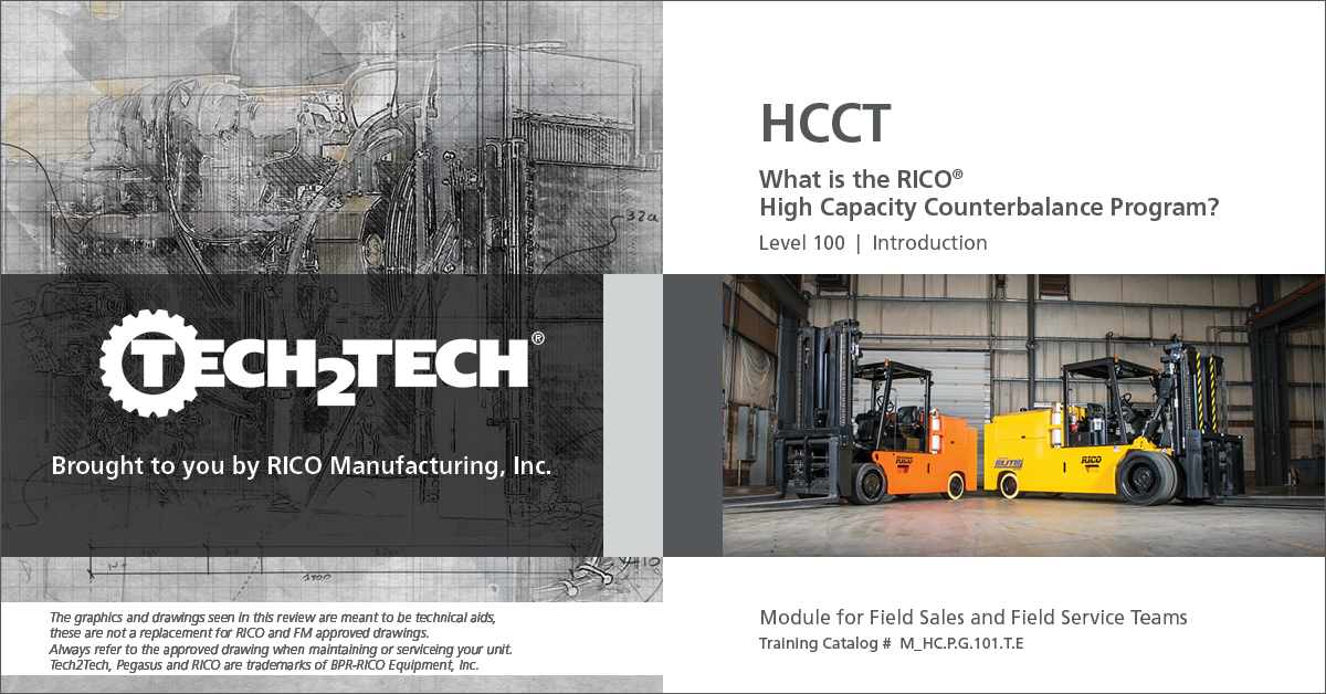 What is the RICO® High Capacity Counterbalance Program