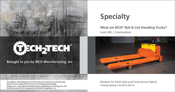 RICO® Roll and Coil Handling Trucks
